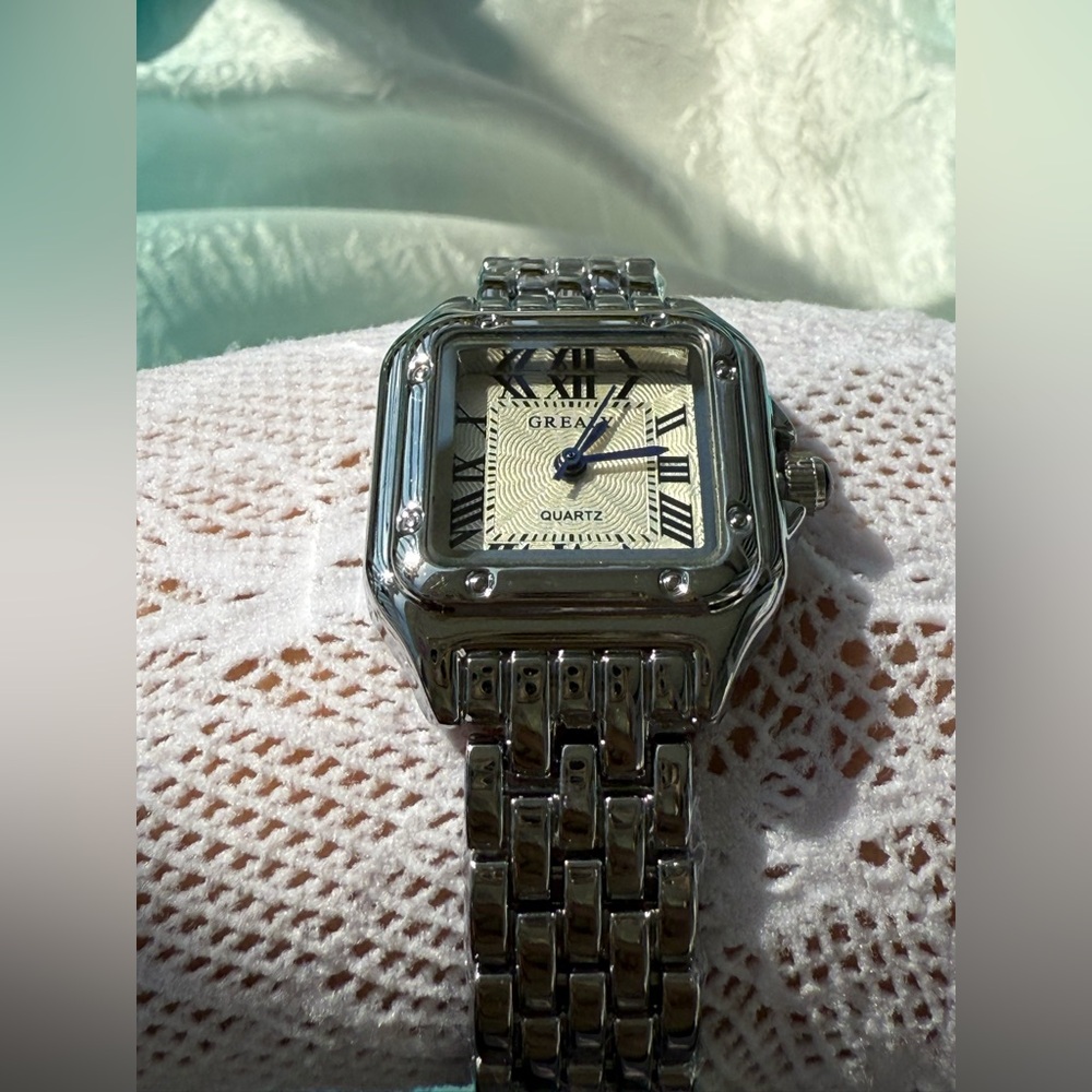 Panthere Classic Rectangle Stainless Steel Silver - Picture 13 of 15